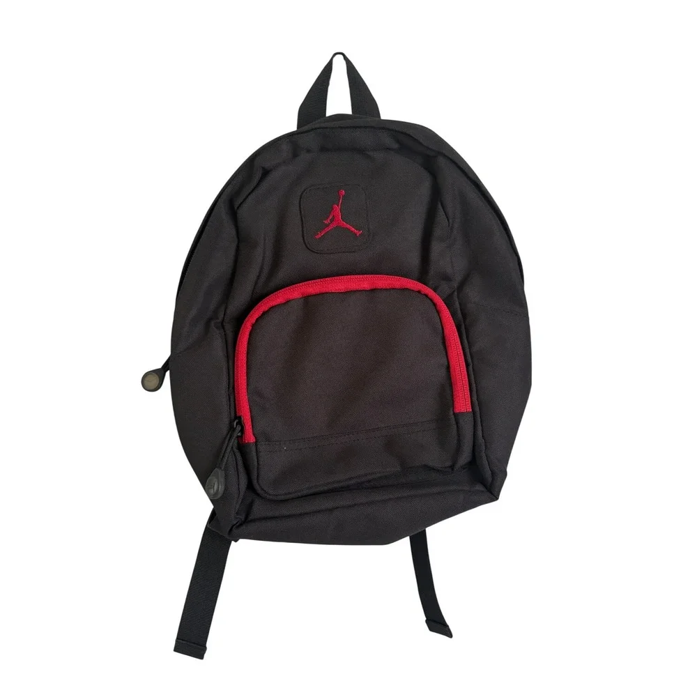 Jordan Kids Mini Backpack Black Red Jumpman Logo 1347-391-313